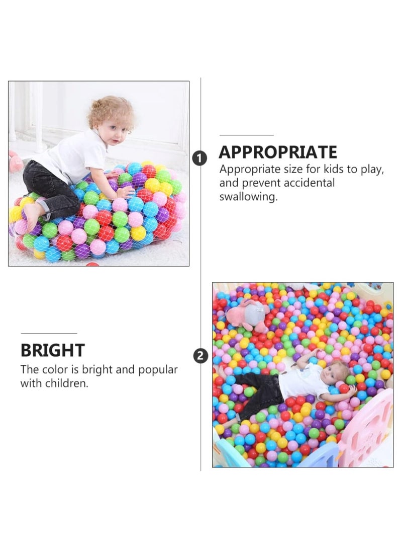 50-Piece Multicolored Soft Ocean Pit Toy Balls Play Set for Kids 1+ Years 31.4x29x18 cm - Image 3