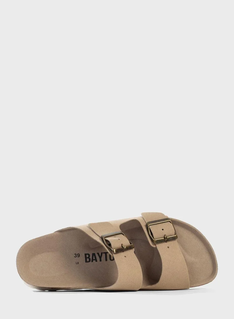 BAYTON Atlas Double Strap Flat Sandals
