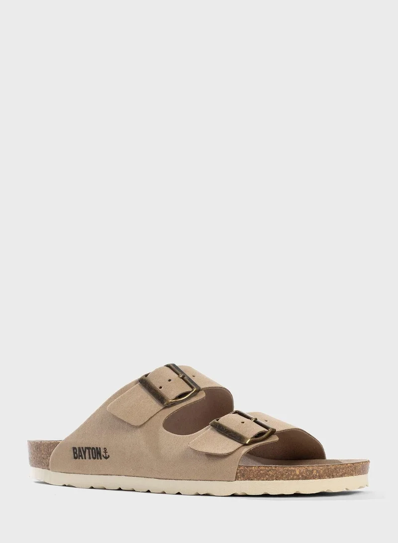 BAYTON Atlas Double Strap Flat Sandals