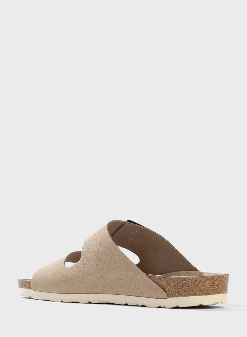 BAYTON Atlas Double Strap Flat Sandals
