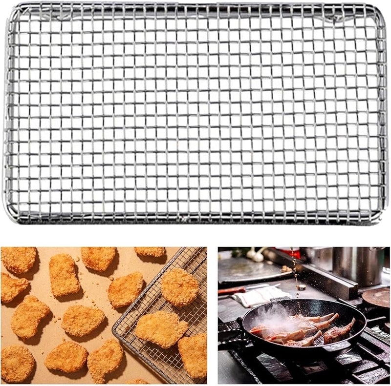 Nonstick Air Fryer Rack 7 56x4 53 Inch Rectangular Baking Cooling Rack For Draining Fried Food - Image 3