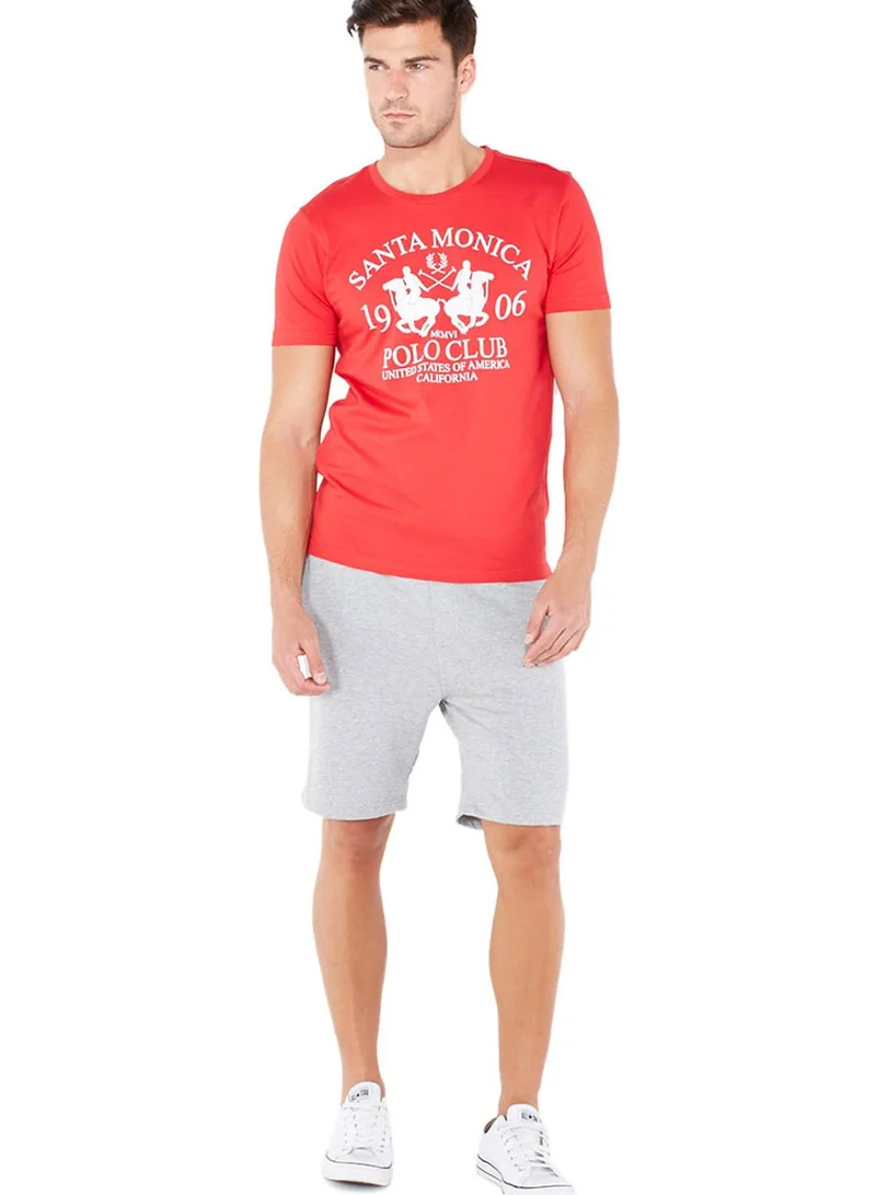SANTA MONICA POLO CLUB Logo Print T-Shirt