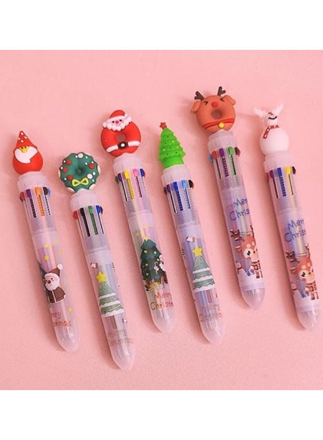 أقلام حبر جاف ملونة 10 في 1 للأطفال (6 قطع - s) - Image 1