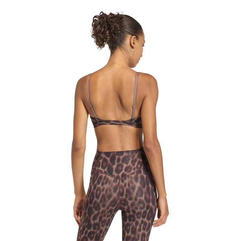 adidas Optime Essentials Workout Leopard Light Support Bra - Image 4
