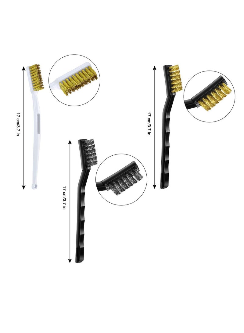 40 Pieces 3D Printer Nozzle Cleaning Kit, 28 Pieces 0.15 mm, 0.25 mm, 0.35 mm, 0.4 mm, 0.5 mm Nozzle Cleaning Needles with Storage Box, 8 Pieces Cleaning Copper Wire Toothbrushes, 2 Pieces Tweezers - Image 2