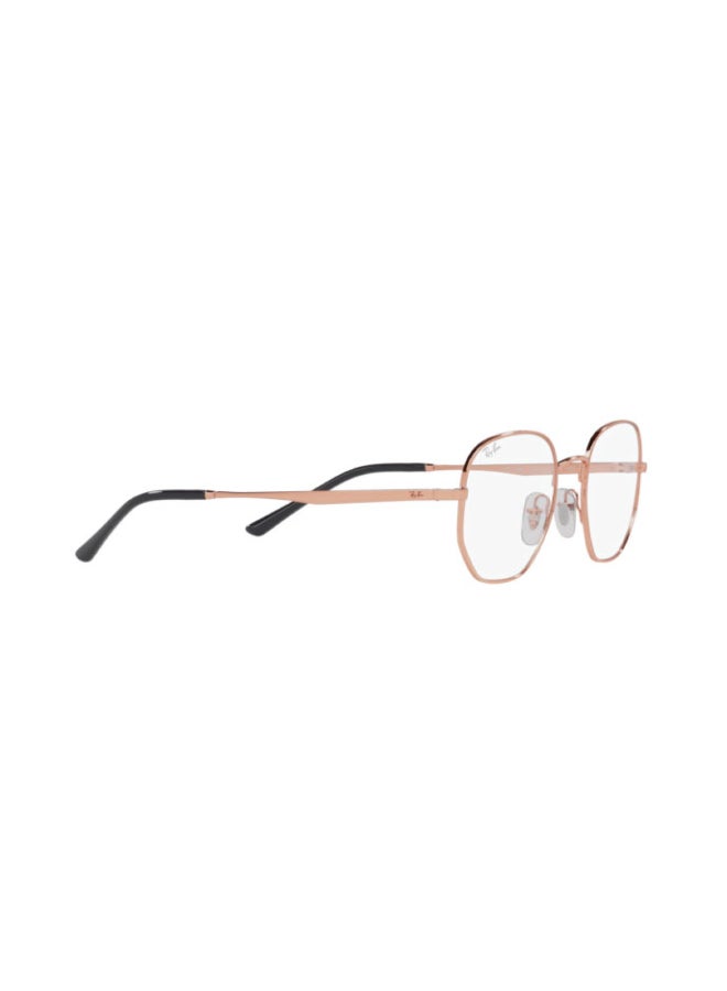 Ray-Ban Unisex Unisex Round Shape Plastic Eyeglass Frames 3094 - Lens Size: 49 Mm - Rose Gold - Image 5