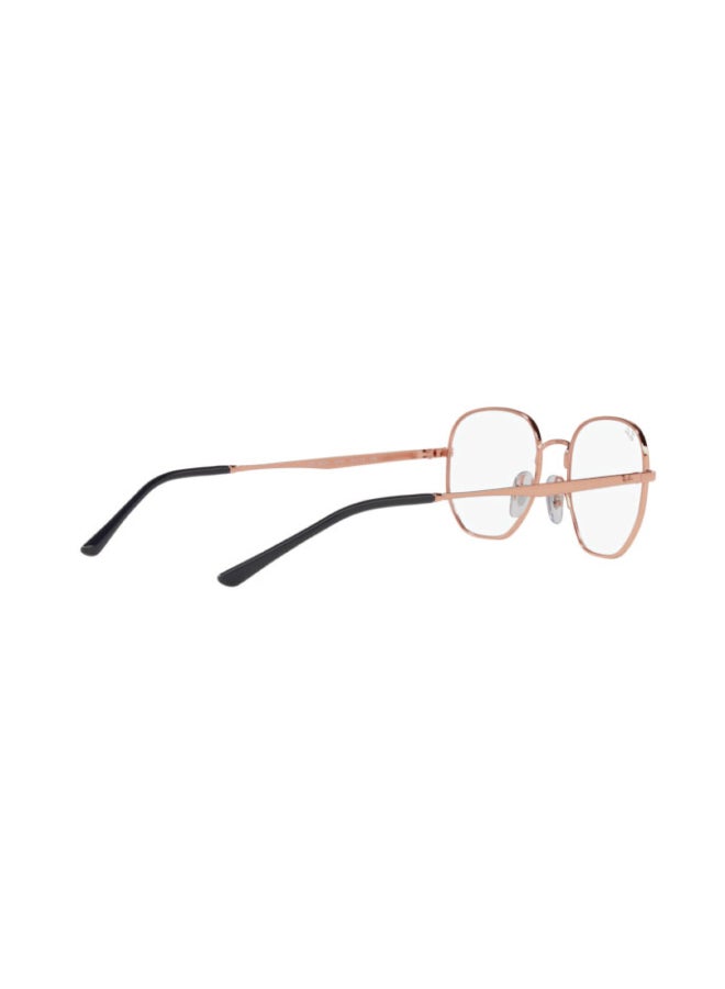 Ray-Ban Unisex Unisex Round Shape Plastic Eyeglass Frames 3094 - Lens Size: 49 Mm - Rose Gold - Image 4