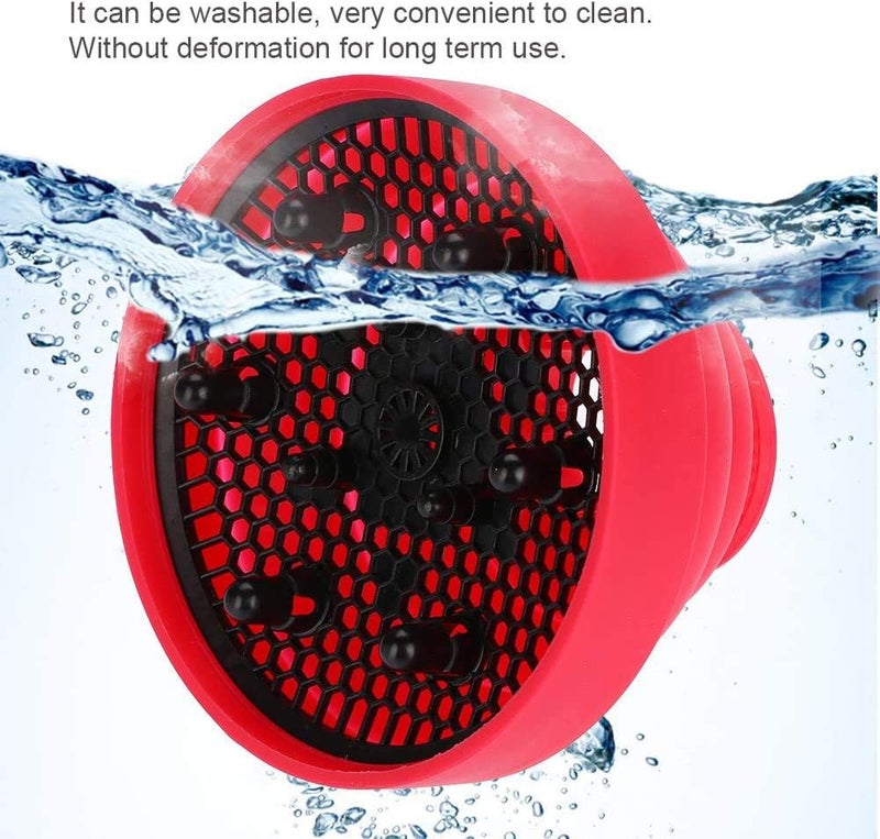 Cozy Hairdryer with Diffuser for Curly Hair Professional Universal Hair Diffuser, New Silicone Folding Hairdryer Hair Blower Diffuser Cover Styling Hairdressing Tool, For Curly Hair and Natural Hair - Image 4