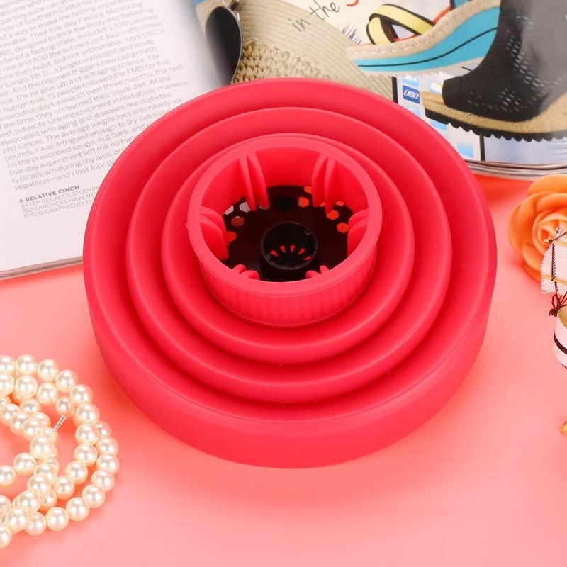 Cozy Hairdryer with Diffuser for Curly Hair Professional Universal Hair Diffuser, New Silicone Folding Hairdryer Hair Blower Diffuser Cover Styling Hairdressing Tool, For Curly Hair and Natural Hair - Image 5