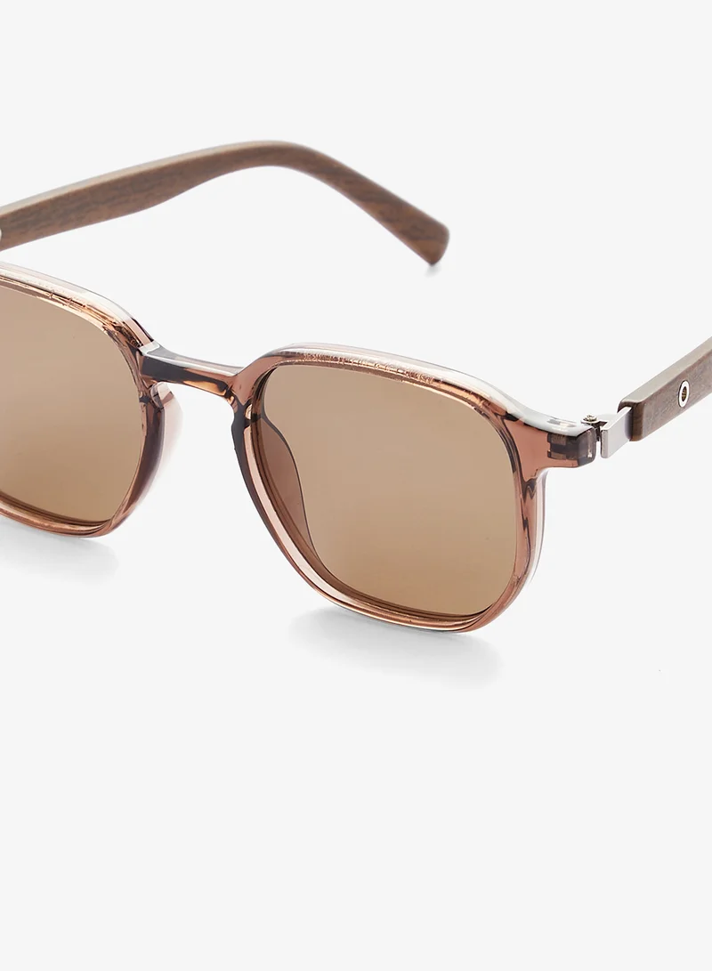 سفنتي فايف Polarized Lens Square Aviatoe Sunglasses