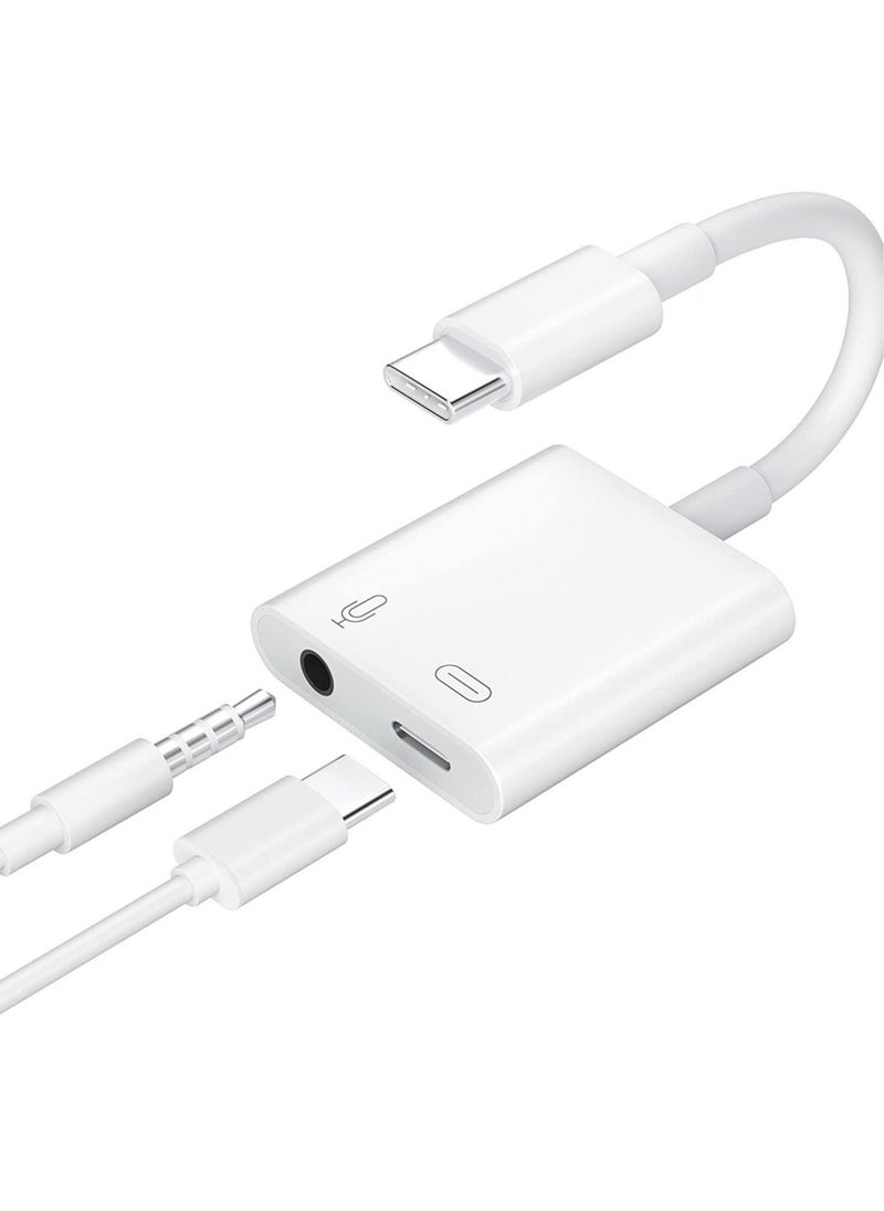 ELTRAZONE USB C to 3.5mm Headphone Adapter and Charger,Type C to Aux Audio Jack with 60W PD Fast Charging For Stereo Earphones,Hi-Fi DAC Chip Support Lossless Music For iPad pro MacBook Pro/Air - Image 1
