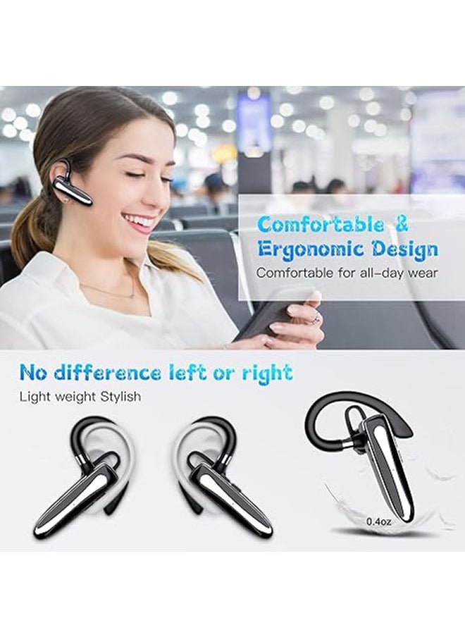 Generic - Wireless V5.1 Mobile Phone Bluetooth Earbuds with Charging Case and LED Smart Display, Dual Microphone Noise Cancelling Trucker Hands-Free Headset for Driving/Business/Office - Image 1