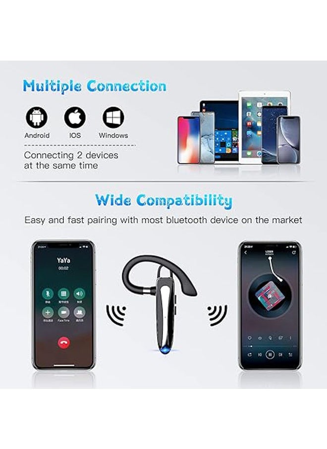 Generic - Wireless V5.1 Mobile Phone Bluetooth Earbuds with Charging Case and LED Smart Display, Dual Microphone Noise Cancelling Trucker Hands-Free Headset for Driving/Business/Office - Image 1