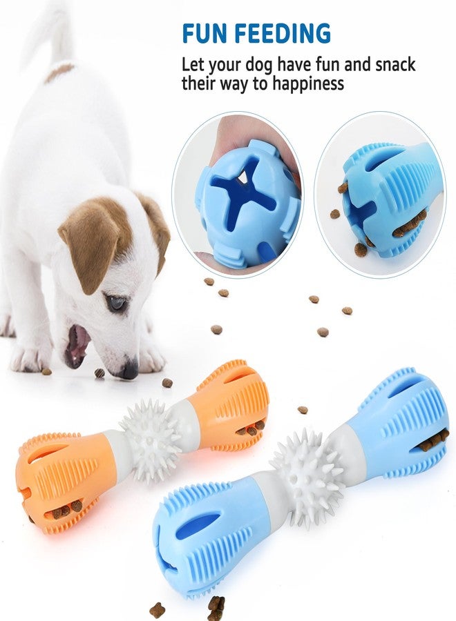 IPTPAS Durable Dog Chew Toy, Natural Rubber Treat Dispensing Puzzle Toy for Small & Medium Breeds – Interactive Teething, Training, and Dental Care Toy to Keep Dogs Engaged & Relieve Boredom (Blue) - Image 5