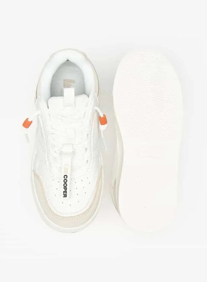 لي كوبر Boys' Panelled Slip-On Sneakers with Pull Tabs