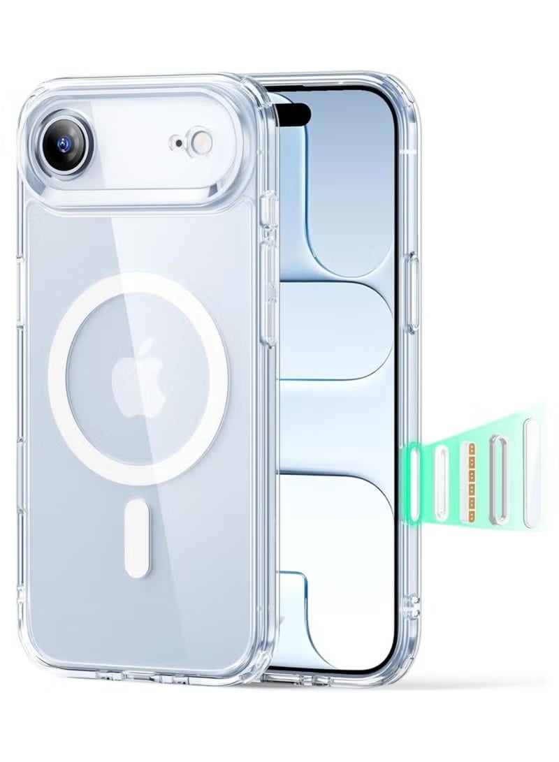 JAJEEK iPhone Air Magnetic Case (Clear) | Compatible with MagSafe | Anti-Yellowing Transparent Shockproof Cover | Mil-Grade Drop Protection | Slim Magnetic Protective Case for iPhone Air with Full Access to Ports, Buttons & Camera | Crystal Clear Ultra-Slim Lightweight Case - Image 1