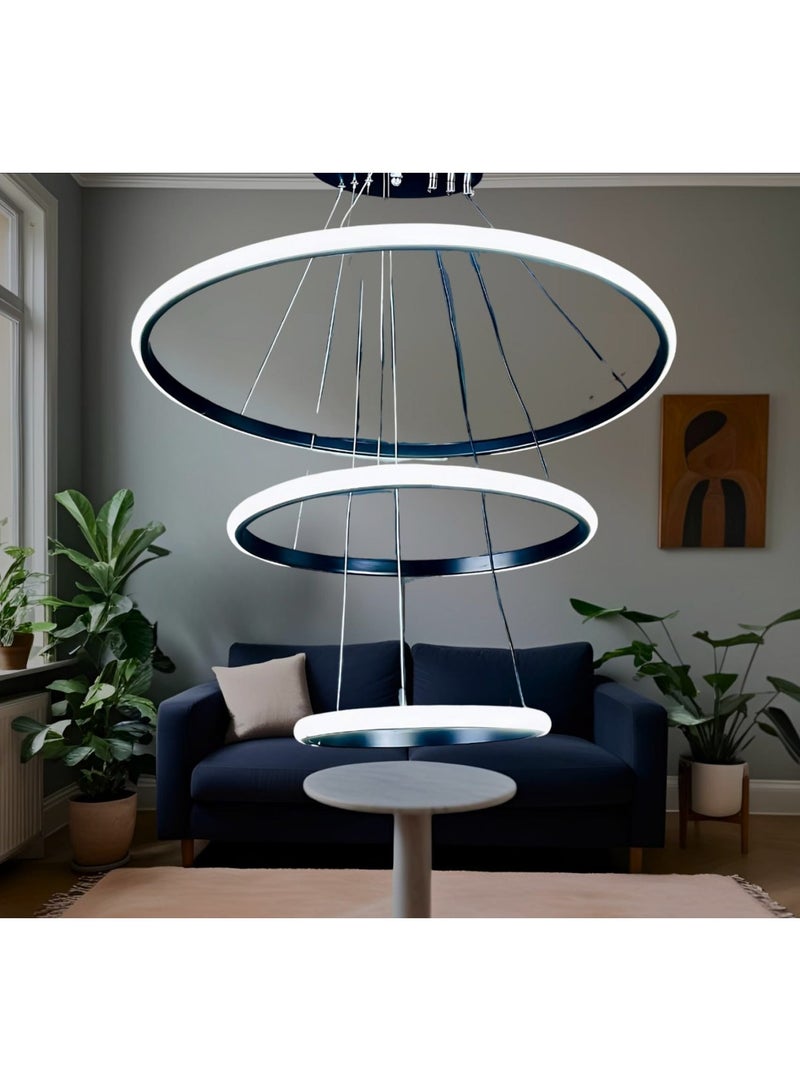 Modern chandelier  Circles  LED remote for ceiling decoration to suit all decorations