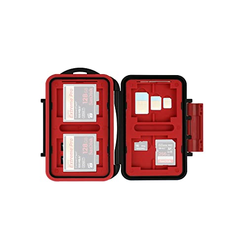 Hiffin Plastic 26 in 1 Slot Card CASE with Multi Storage Option Attractive Designer Card Holder for Memory Cards Black (KH8S) - Image 1