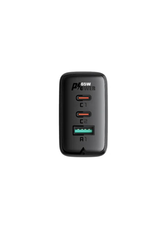 ACEFAST A13 PD65W(USB-C+USB-C+USB-A) 3-port charger set - Image 4