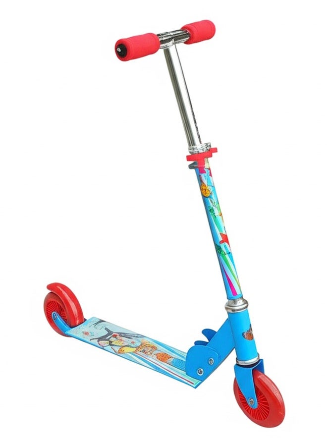 Tom & Jerry Tom and Jerry 2 Wheels Scooter for Kids Blue/Red - Image 1