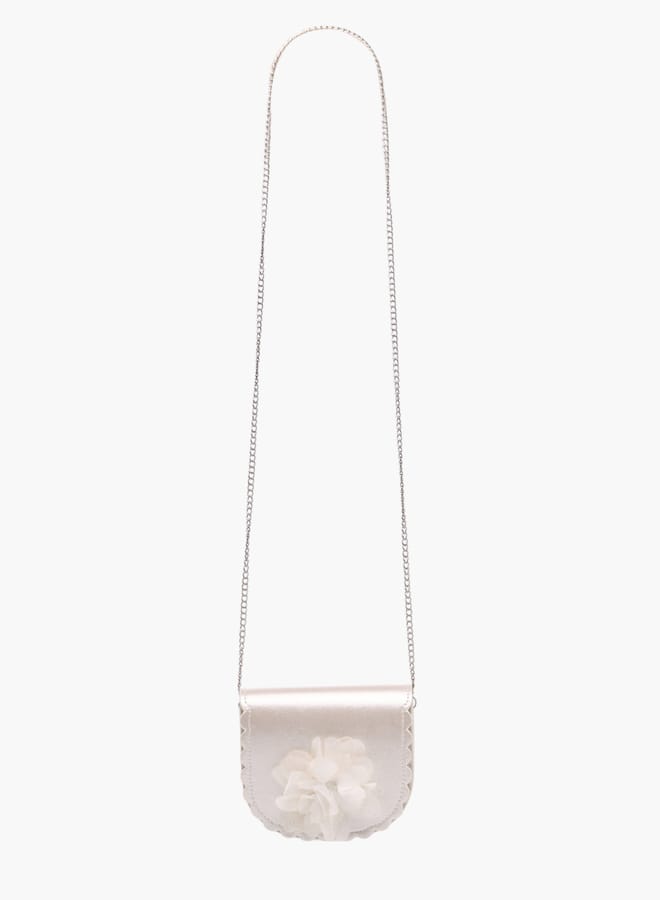 Flora Bella By Shoexpress Girls Applique Detail Sling Bag With Magnetic Closure  - Image 2