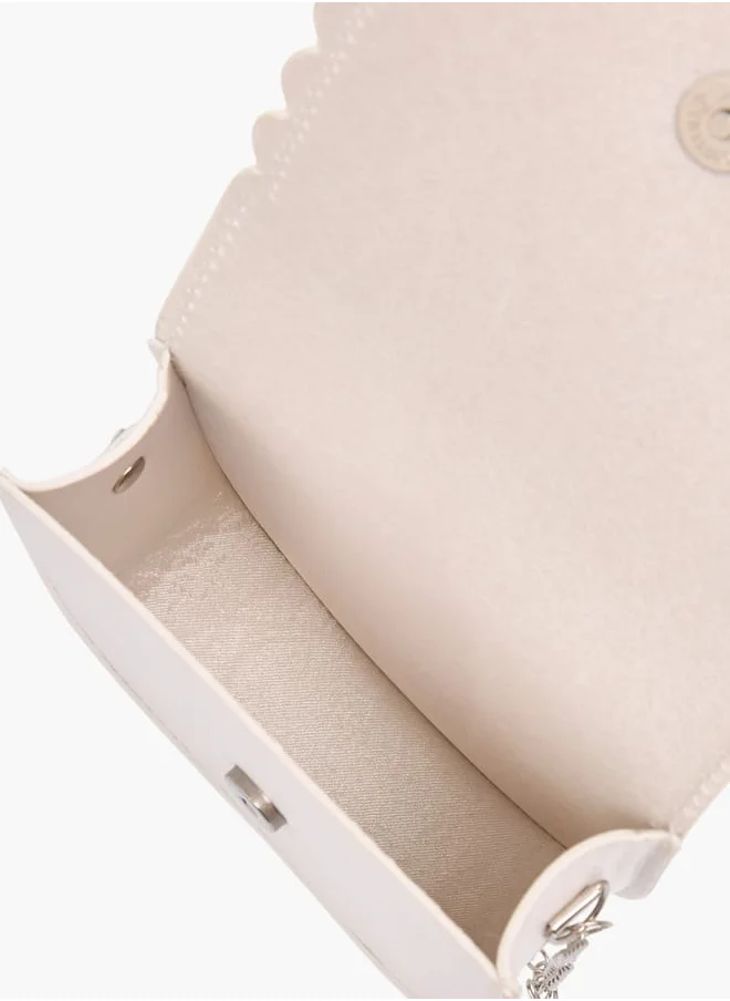Flora Bella By Shoexpress Girls Applique Detail Sling Bag With Magnetic Closure Ramadan Collection