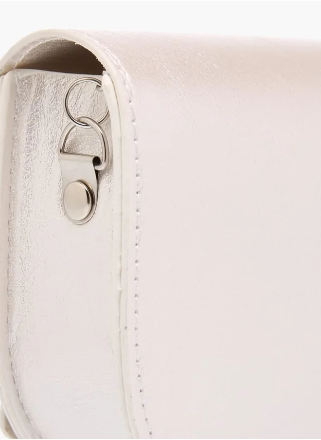 Flora Bella By Shoexpress Girls Applique Detail Sling Bag With Magnetic Closure Ramadan Collection