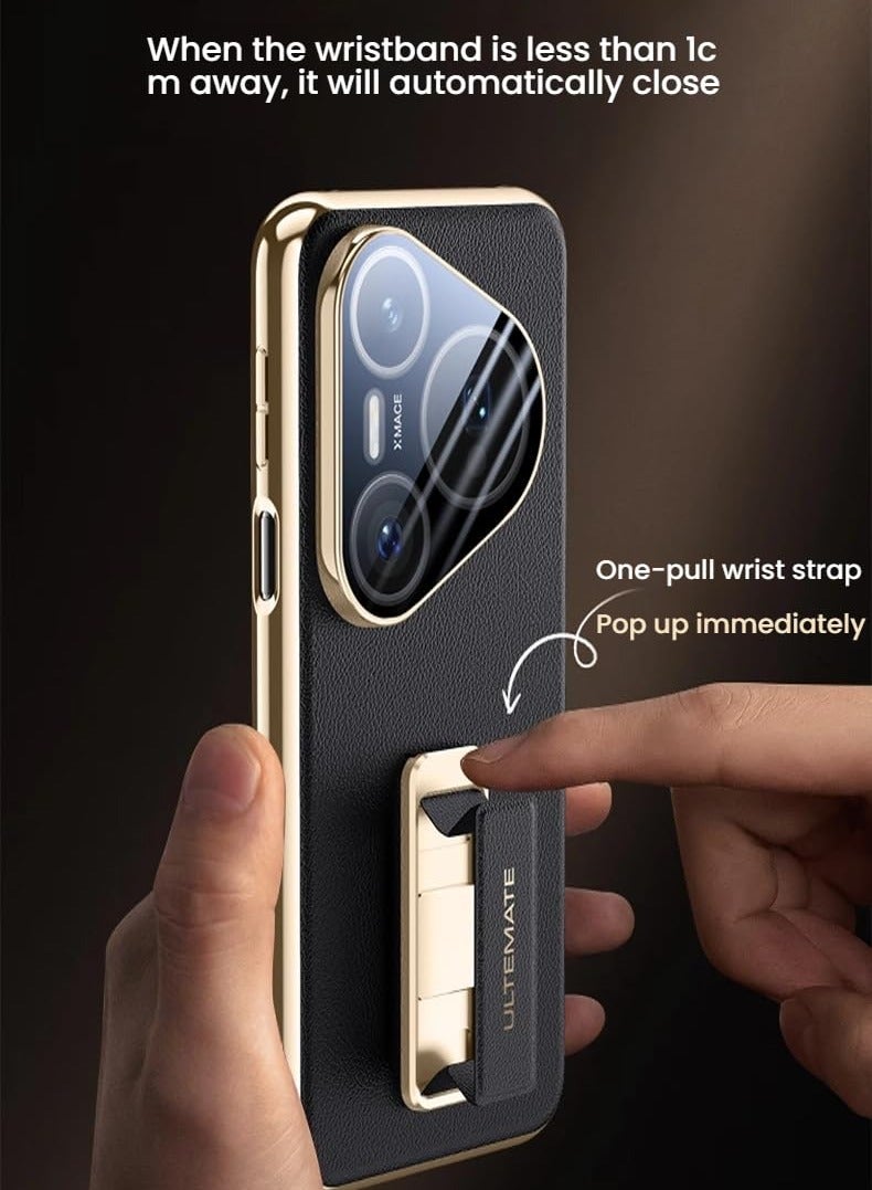 general Case Compatible with Huawei Pura 80 Pro/Pro+, Built-in Fully Wrapped Lens Protection  Stand, Frosted Anti-fingerprint Protective Cover for Huawei Pura 80 Pro Plus 5G - Image 2