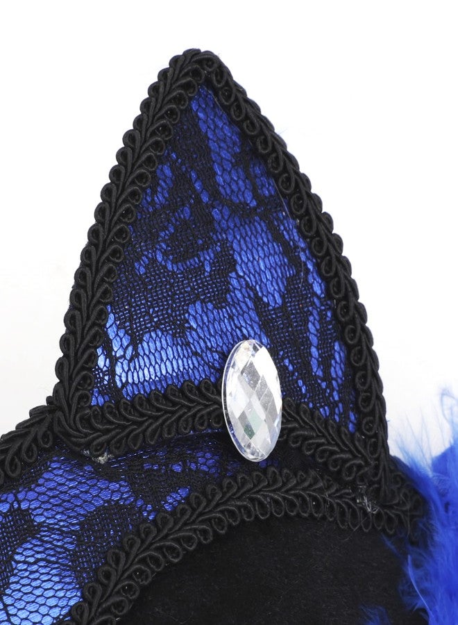 IPENNY Womens Kids Halloween Cat Mask Half Face Lace Cosplay Costume Halloween Mask - Image 4