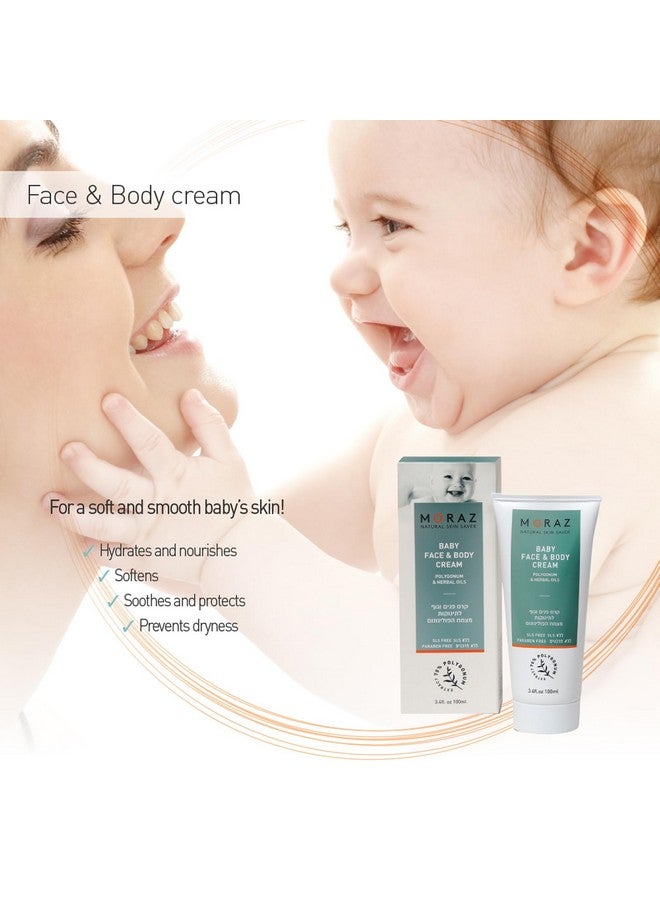 موراز كريم الوجه والجسم للأطفال - محلول للعناية ببشرة الأطفال غني بزيت الجوجوبا - كريم للأطفال لتهدئة التهيج ومنع جفاف البشرة - 3.4 أونصة - Image 3