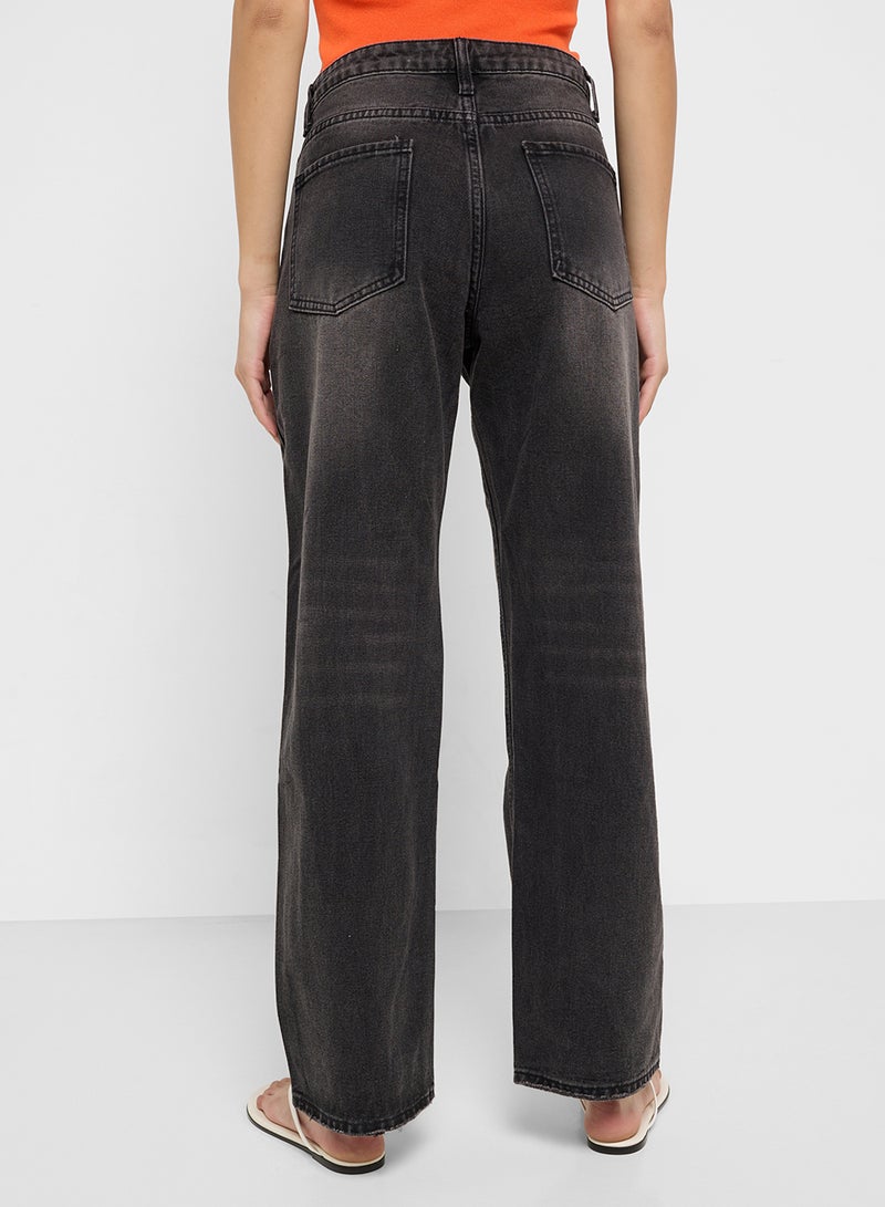 جينجر جينز سكيني بخصر مرتفع ممزق - Image 3