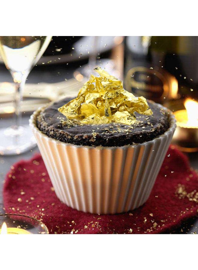 Food Decorating Baking Foil Paper Gold 5.5 x 2.20 x 2.20cm - Image 2