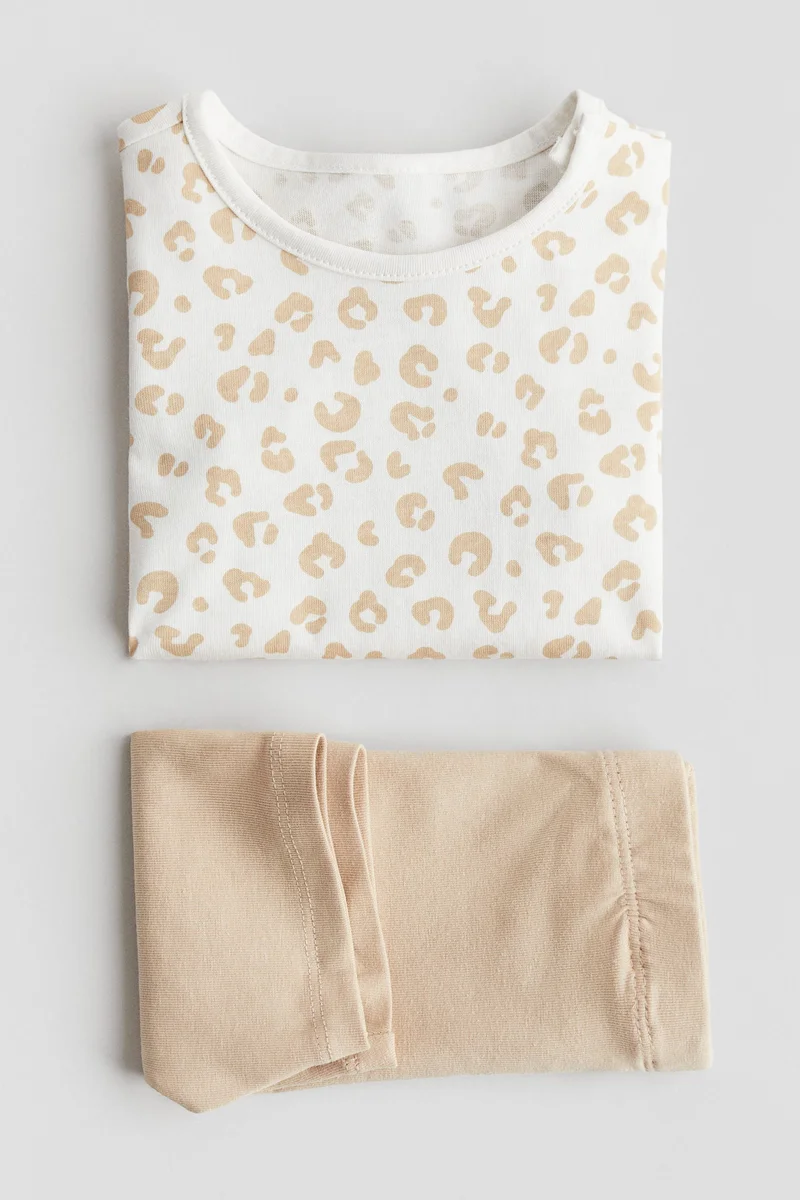 اتش اند ام 2-piece cotton jersey set