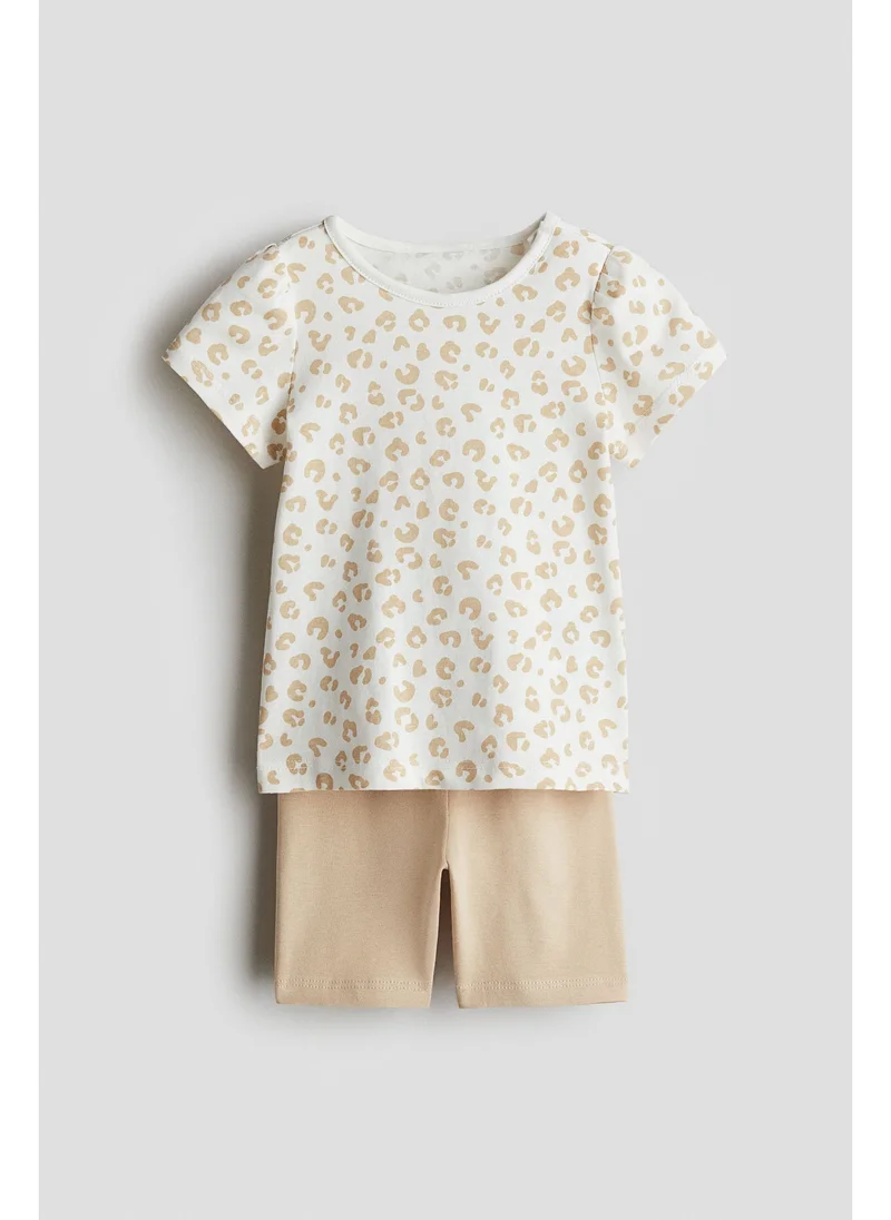 اتش اند ام 2-piece cotton jersey set