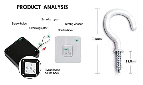 Replex PunchFree Automatic Sensor Door Closer Self Closing Door with Steel Wire Drawstring and Easy Installation Door Closer for Indoor Outdoor 1pcs - Image 5