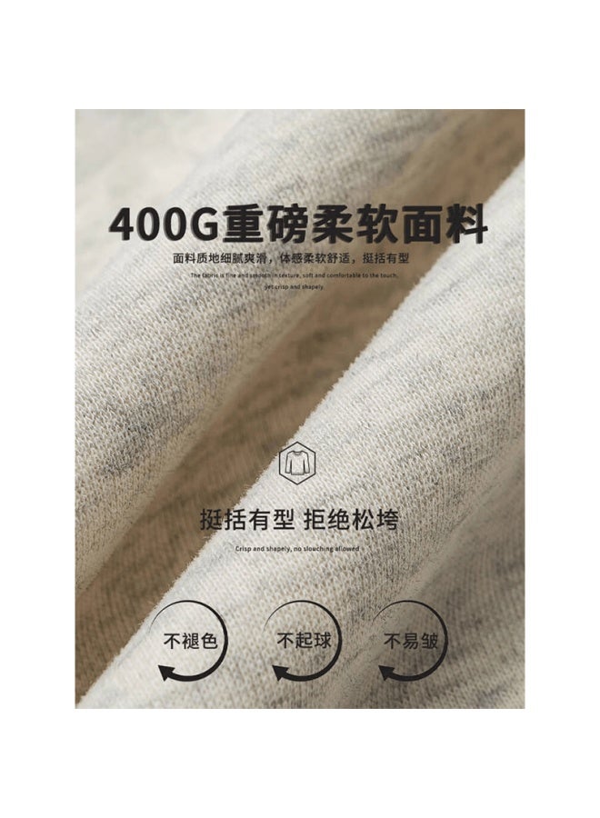 Dingfengbaoluo American Style Striped Cardigan Hoodie Men Spring Double Zipper Hooded Jacket Xm05 White Flower Gray 2XL - Image 2