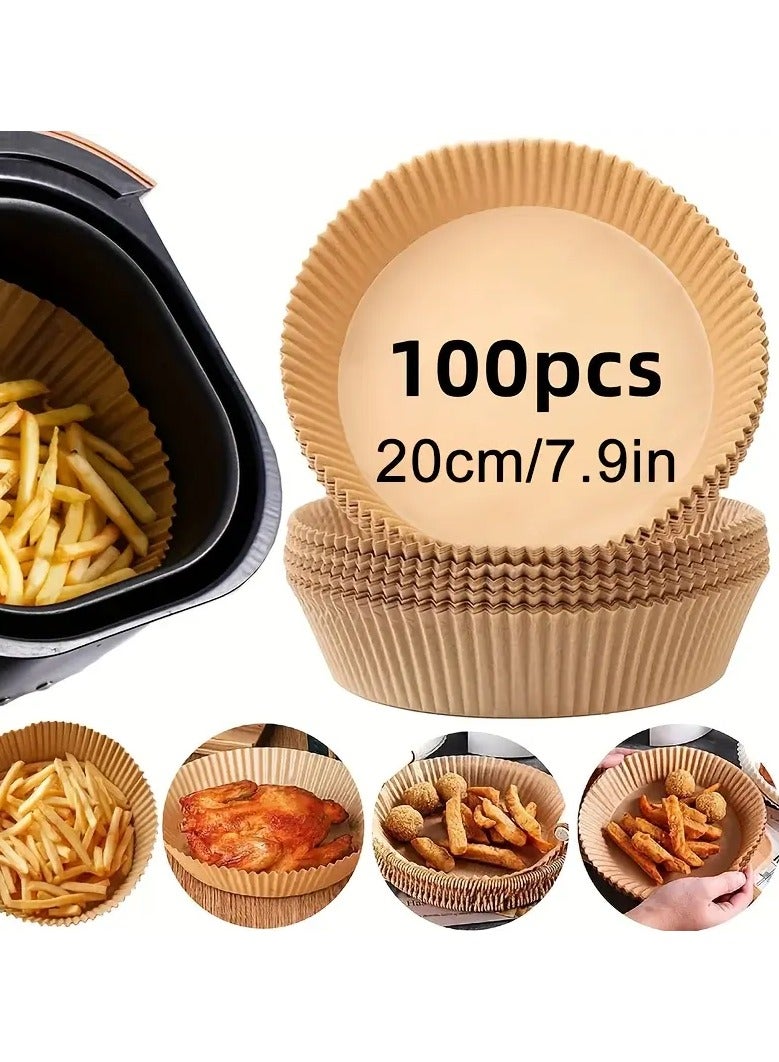 ورق اير فراير 100قطعه ورق للقلايه الكهربائيه صحى غير لاصق 200mm/45mm  - Image 1