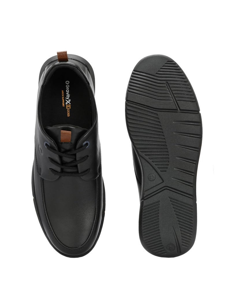egoss Zero Gravity Men's Sneakers | Genuine Leather Casual Shoes | Trendy | Lightweight | Comfortable Fit | Stylish ES-25, Black,11 - Image 5