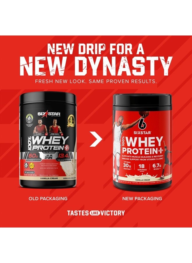 SIX STAR Elite Series 100% Whey Protein Plus Vanilla Cream 1.8lbs US  - Image 2