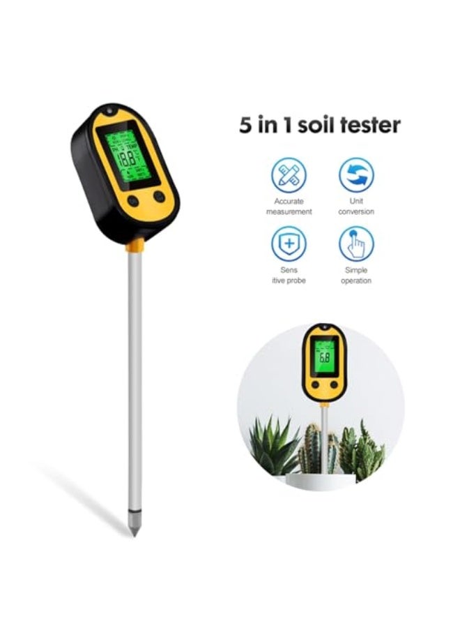 Generic KASTWAVE Soil Meter, Digital Soil Moisture Tester with LCD Display, Soil Hydration Sensor, Precise Soil Probe for Gardening, Agriculture, Houseplants, Lawn, Outdoor & Indoor Use  - Image 2