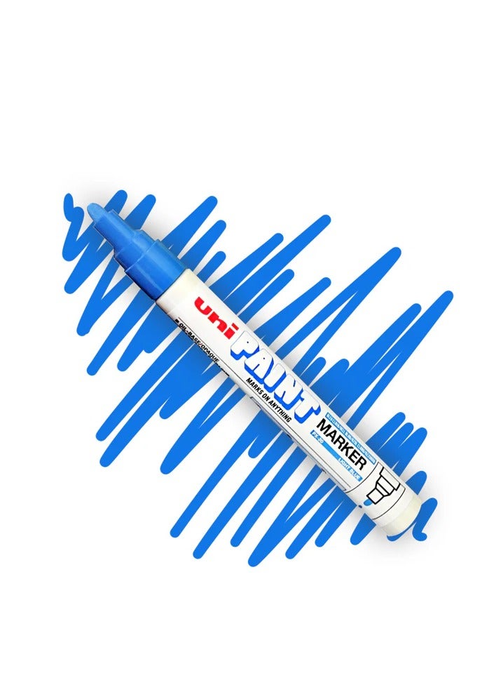 Uniball 1-Piece Medium Bullet Tip Marker Blue Ink - Image 1