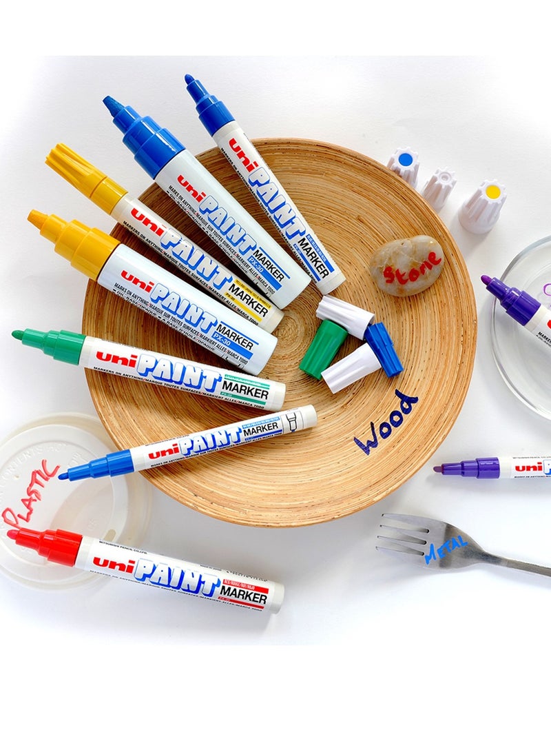 Uniball 1-Piece Medium Bullet Tip Marker Blue Ink - Image 4