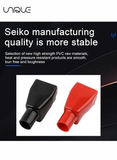 Unique 2 PCS Battery Terminal Sleeve - Battery Terminal Insulating Protective Sleeve - Positive and Negative Electrode - Red & Black Cable Cover - For Automotive, Marine  - Image 4