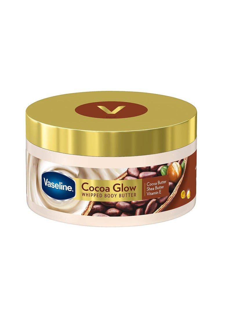 Vaseline - Vaseline Cocoa Glow Whipped Body Butter Cocoa Shea Butter for Glowing Soft Skin - Image 1