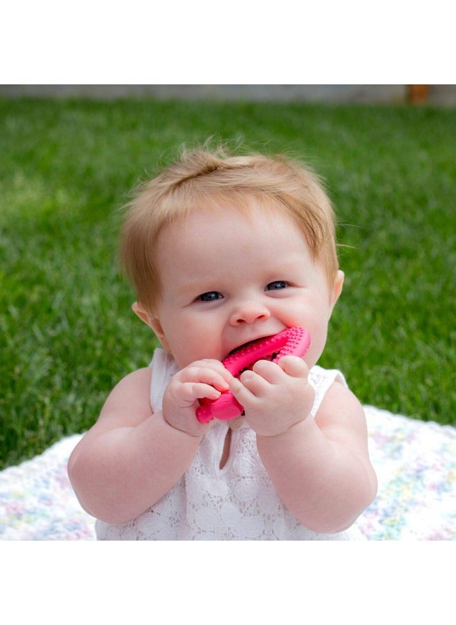 green sprouts Fruit Teether Made From Silicone ; Soothes Gums & Promotes Healthy Oral Development ; Soft Flexible Silicone Eases Pain Easy To Hold Gum & Chew Dishwasher Safe  - Image 5