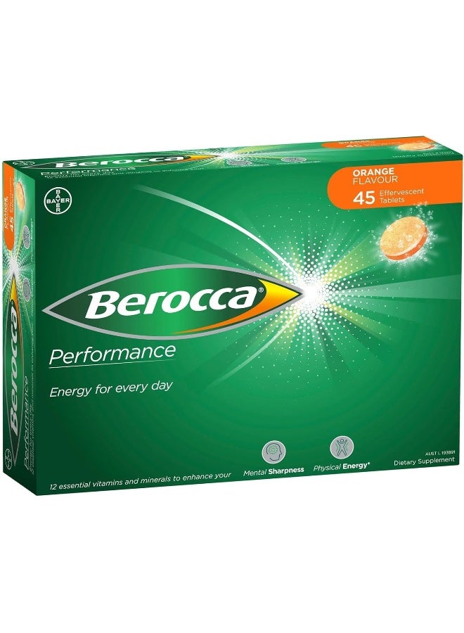 Berocca Orange Effervescent Tablets 45-Count - Image 1