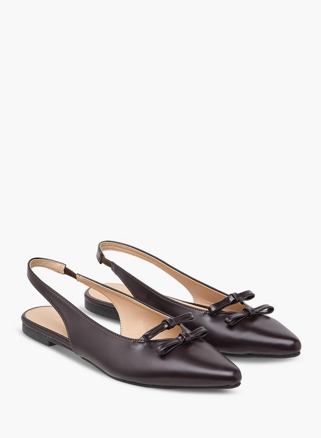 Flora Bella By Shoexpress Women Bow Detail Slingback Shoes  - Image 1