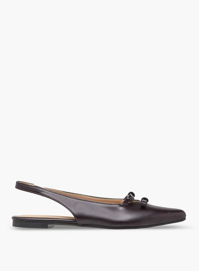 Women Bow Detail Slingback Shoes