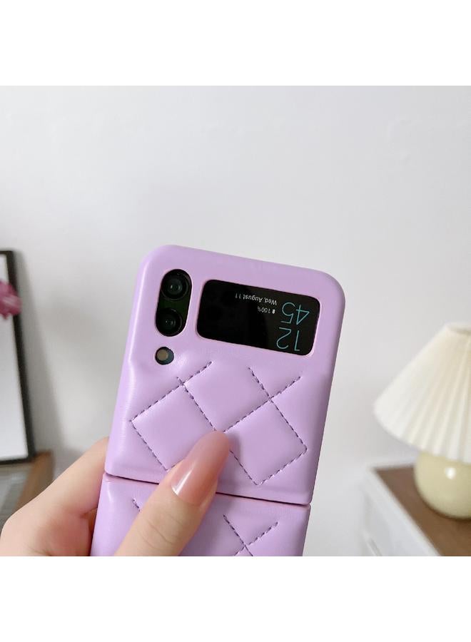 erorex Case For Samsung Galaxy Z Flip4 Diamond Pattern Fold Protective Phone Case - Image 3