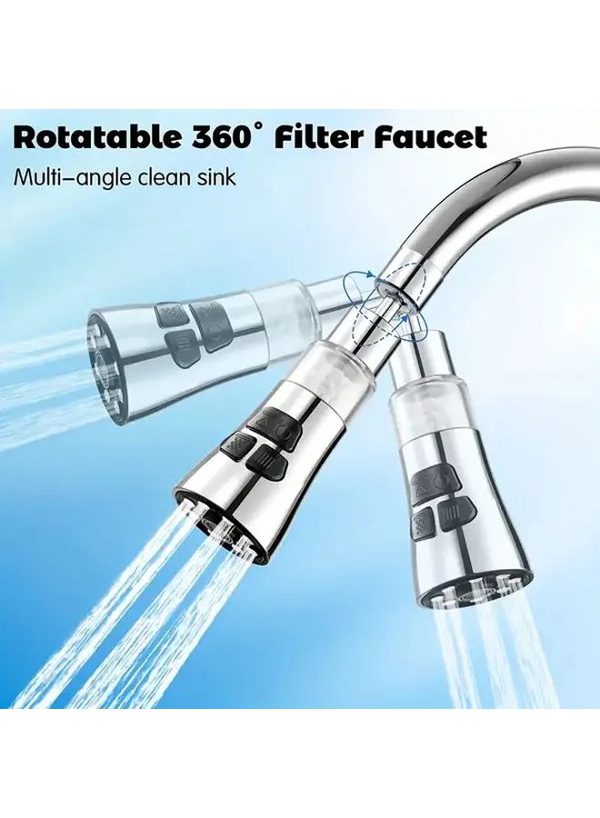 Heavy Duty Pull Down Kitchen Faucet Sprayer 3 Function Modes Dark Gray ABS - Image 5